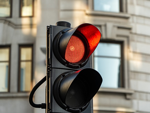 Red traffic light